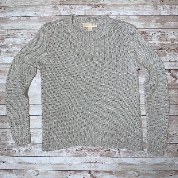 Michael Kors Taupe Knit Sweater Size Small - Picture 1 of 9